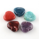 Los abalorios de acrílico piedras preciosas de imitación del corazón OACR-R018-M-1