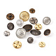64Pcs 16 Style Brass Shank Buttons BUTT-TA0001-11-3