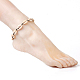 Браслеты на ножках из бусин из ракушек каури AJEW-AN00233-5
