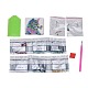 DIY Diamant Malerei Aufkleber Kits für die Herstellung von Kunststoffspiegeln DIY-F059-40-2