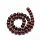 Natural Red Tiger Eye Round Bead Strands X-G-P072-52-4mm-2