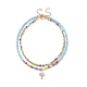 2шт 2 стильных стеклянных жемчужных ожерелья из бисера NJEW-JN03936-1