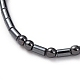 Adjustable Non-magnetic Synthetic Hematite Necklaces NJEW-JN02704-04-3