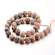 Faceted Round Natural Multi-Moonstone Bead Strands G-L432-03-12mm-2