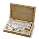 Бамбуковый ящик с откидной крышкой FIND-WH0152-47-3