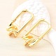 Прямоугольные серьги-кольца из латуни EJEW-Z121-08G-3