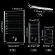 Herramientas de medición de longitud de pestañas postizas de vidrio rectangular arricraft MRMJ-AR0001-02-2