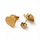 Heart with Boy & Girl Couple Pendant Necklaces & Stud Earrings SJEW-E045-05GP-5