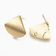 Brass Stud Earrings Findings KK-S345-190-2