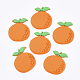 塩ビ樹脂カボション  オレンジ  サンゴ  38x33.5x3.5mm PVC-T004-24-1