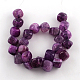 Cube Natural Crackle Agate Gemstone Beads Strands G-R270-58-2