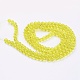 Spray Painted Crackle Glass Beads Strands CCG-Q001-6mm-04-2