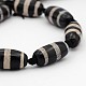 Natural Striped Black Agate Beads Strands G-I135-03-3