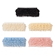 Cheriswelry 25 yarda 5 colores cintas de poliéster de gasa plisada de dos niveles ORIB-CW0001-01-3