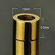 スムース304ステンレススチール製ビーズ  コラム  ゴールデンの金属色  13x9.5mm  穴：8mm STAS-C012-5-1