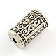 Column with Flower Pattern Alloy Beads TIBE-R294-023-2