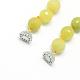 Natürliche Butter Jade Perlen Halsketten G-T015-F04-3