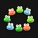 Mixed Color Flatback Resin Frog Cabochons for Nursery Children Room Decoration X-CRES-S243-M-1