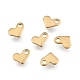 Ion Plating(IP) 304 Stainless Steel Heart Charms STAS-F075-21-2