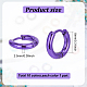Anattasoul 20 шт. 10 цвета 304 серьги-кольца из нержавеющей стали для женщин EJEW-AN0003-84-2