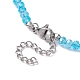Halsketten mit Glasblumenperlen NJEW-JN04490-6