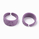 Spray Painted Alloy Cuff Rings RJEW-T011-30B-RS-2