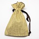 Burlap Packing Pouches Drawstring Bags ABAG-D002-A-02-2