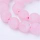Chapelets de perles en quartz rose naturel G-Q462-10mm-11-1