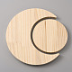 Деревянная тарелка для бутылок с лаком для ногтей&nbsp;AJEW-WH0314-34-2