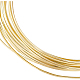 真鍮ワイヤ  角線  ゴールドカラー  22ゲージ  0.6x0.6mm  約16.40フィート（5m）/ pc FIND-WH0116-23A-01-1