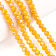 Chapelets de perles en verre électroplaqué EGLA-A034-P8mm-B26-4