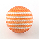 Round Resin Rhinestone Beads RESI-S311-28x30-03-1