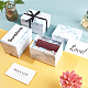 SUPERFINDINGS 8pcs Cardboard Jewellery Gift Boxes Marble Texture Pattern Rectangle for Necklaces Bracelets Earrings Rings Womens Presents with Sponge Pad Inside 2.7x3.9x2.6inch CON-BC0001-18A-7