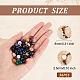 Perles de pierres précieuses mixtes naturelles et synthétiques olycraft G-OC0003-87B-2