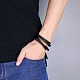 Punk Braided Leather Wrap Bracelets BJEW-BB34078-2