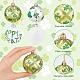 Dekorationen mit Kugelanhängern aus Kunststoff und Polyester zum Thema St. Patrick's Day AJEW-WH0299-34-3