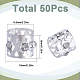 Sunnyclue 50 Stück Aluminium Dreadlocks Perlen Haarschmuck OHAR-SC0001-03S-2