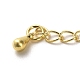 Rack Plating Brass Curb Chain Extender KK-Q807-11G-2
