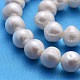 Fili di perle di perle d'acqua dolce coltivate naturali X-PEAR-S005-12-13MM-3-2