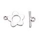 Flower Tibetan Style Alloy Toggle Clasps X-A0977Y-2