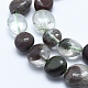 Natural Green Lodolite Quartz/Garden Quartz Beads Strands G-E483-38-3