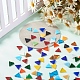 Dreieck Mosaikfliesen Glascabochons DIY-P045-09-3