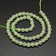 Nuevas cadenas de abalorios redondos de jade naturales G-L348-01-8mm-2