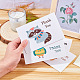 Ensembles de cartes de remerciement avec enveloppe craspire et motif animalier DIY-CP0001-67-5