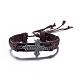 Adjustable Casual Unisex Leather Bracelets BJEW-BB15546-4