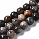 Brins de perles de sunstone noirs naturels X-G-N328-48A-01-1
