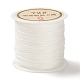 Cuerda de nudo chino de nailon de 50 yarda, Cordón de nailon para joyería para hacer joyas., blanco, 0.8mm