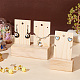 PandaHall Elite 2 Sets 2 Style Rectangle Wooden Earring Card Display Stands EDIS-PH0001-41-5