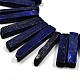 Puce lapis-lazuli naturel diplômés perles brins G-P064-04-3