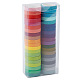 Craspire 40 Rollen farbiges Washi Tape Set dekorative Klebeband Sammlung beschreibbares Washi Craft Tape für Scrapbook DIY Crafts Geschenkverpackungsplaner (7 mm breit) DIY-CP0001-83-4